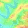 Mapa topográfico Les Sept Chênes, altitude, relevo