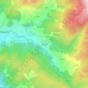Mapa topográfico Lourosa, altitude, relevo