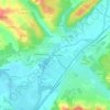 Mapa topográfico Le Pont de Gravelle, altitude, relevo