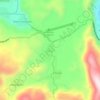 Mapa topográfico Ixquisis, altitude, relevo