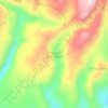 Mapa topográfico Penggawa Lima Tengah, altitude, relevo