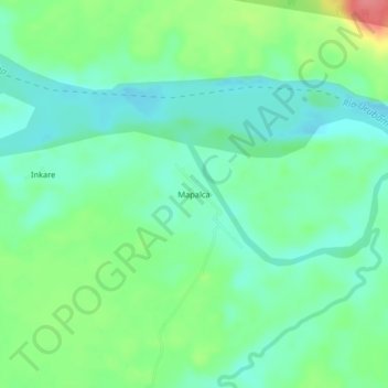 Mapa topográfico Mapalca, altitude, relevo
