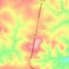 Mapa topográfico Cocal, altitude, relevo