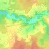 Mapa topográfico La Chapelle-Gauthier, altitude, relevo