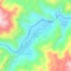 Mapa topográfico Tipuani, altitude, relevo