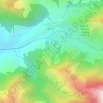 Mapa topográfico San Jose, altitude, relevo