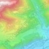 Mapa topográfico Creelone, altitude, relevo