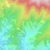 Mapa topográfico Iano, altitude, relevo