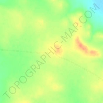 Mapa topográfico Linden, altitude, relevo