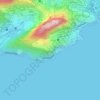 Mapa topográfico Parque Ecológico Sitiê, altitude, relevo
