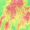 Mapa topográfico Chazourne, altitude, relevo