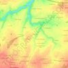 Mapa topográfico La Ploterie, altitude, relevo