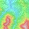 Mapa topográfico Pavana, altitude, relevo