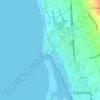 Mapa topográfico Farol de Esposende, altitude, relevo