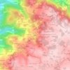 Mapa topográfico Carnes, altitude, relevo