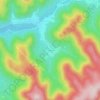 Mapa topográfico La Sciotte, altitude, relevo