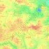 Mapa topográfico Aubigné, altitude, relevo