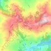 Mapa topográfico Ca' del Re, altitude, relevo