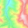 Mapa topográfico Kuwari, altitude, relevo