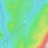 Mapa topográfico Brandy Flat Hut, altitude, relevo