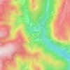 Mapa topográfico Tibo, altitude, relevo