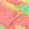 Mapa topográfico Janvry, altitude, relevo