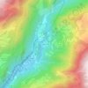 Mapa topográfico Les Plaines, altitude, relevo