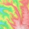 Mapa topográfico Capvern-les-Bains, altitude, relevo