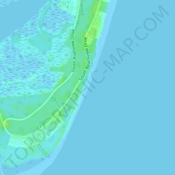 Mapa topográfico Glory, altitude, relevo