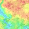 Mapa topográfico Les Quatre Cheminées, altitude, relevo