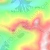 Mapa topográfico Cerro Nudo Orográfico, altitude, relevo