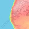 Mapa topográfico Tolleric, altitude, relevo