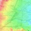 Mapa topográfico Reparto Caribe, altitude, relevo