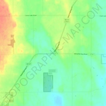 Mapa topográfico Valmy, altitude, relevo