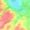 Mapa topográfico Carjégu, altitude, relevo