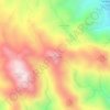 Mapa topográfico Cerro Coquimba, altitude, relevo