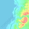 Mapa topográfico Tacup, altitude, relevo
