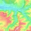 Mapa topográfico Brochthausen, altitude, relevo