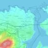 Mapa topográfico O Campoxurado, altitude, relevo
