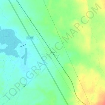 Mapa topográfico Perez, altitude, relevo