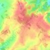 Mapa topográfico Birchley Heath, altitude, relevo