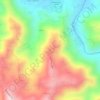 Mapa topográfico Cerro Avispa, altitude, relevo