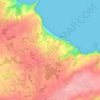 Mapa topográfico Trevros, altitude, relevo