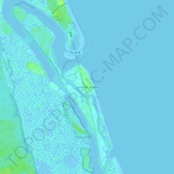 Mapa topográfico Summer Haven, altitude, relevo