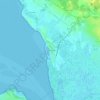Mapa topográfico Marennes-Plage, altitude, relevo