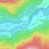 Mapa topográfico Vavenby, altitude, relevo