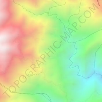 Mapa topográfico El Maco, altitude, relevo
