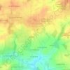 Mapa topográfico Pièce de la Noete, altitude, relevo