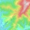 Mapa topográfico Les Falguières, altitude, relevo