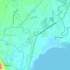 Mapa topográfico Licanan, altitude, relevo